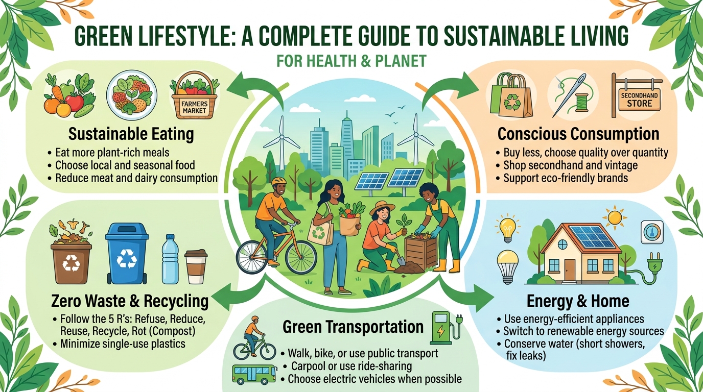 Green Lifestyle: A Complete Guide to Sustainable Living for Health and Planet